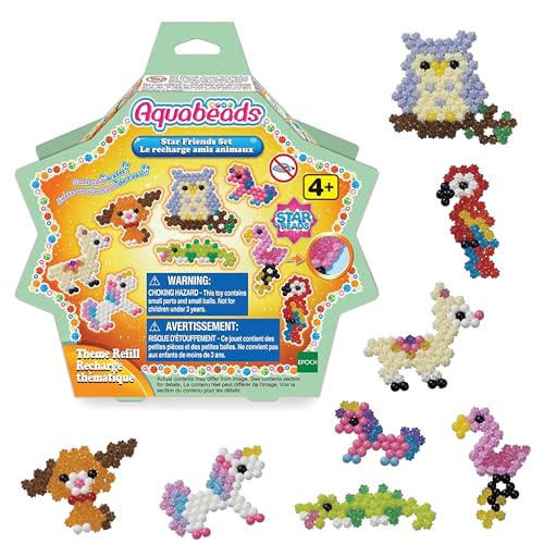Aquabeads Arts & Crafts Star Friends Theme Bead Refill with Over 600 Beads and Templates, Multicolored - Image 2